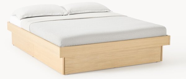 Letto in legno con contenitore Sato