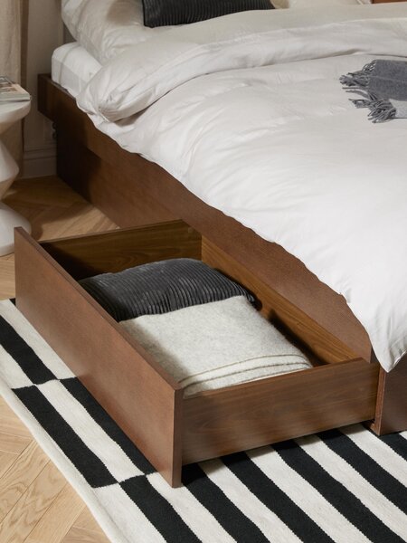 Letto in legno con contenitore Sato