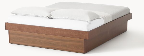 Letto in legno con contenitore Sato