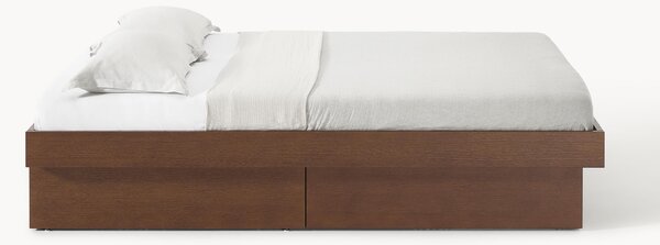 Letto in legno con contenitore Sato