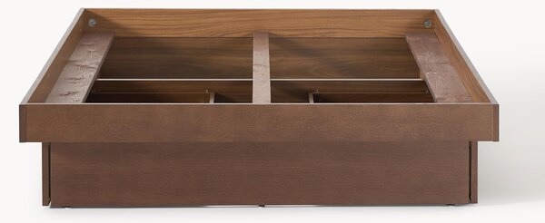 Letto in legno con contenitore Sato