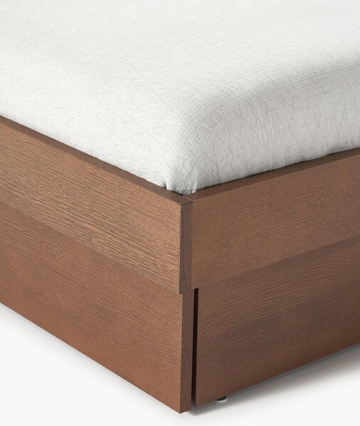 Letto in legno con contenitore Sato