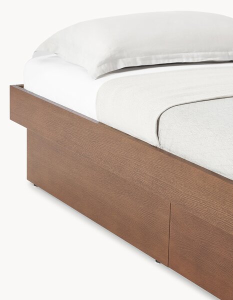 Letto in legno con contenitore Sato