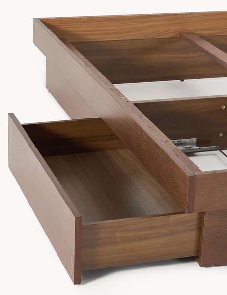 Letto in legno con contenitore Sato