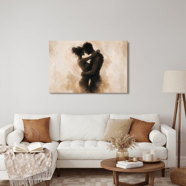 Quadro su tela – Tenero abbraccio degli amanti