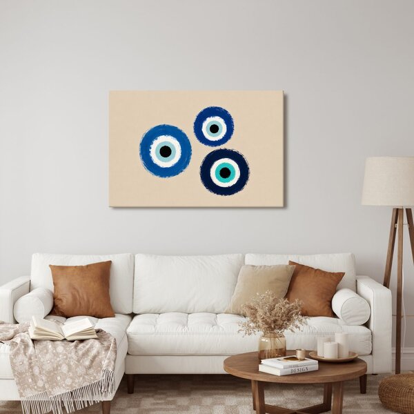 Quadro su tela – Occhi blu portafortuna