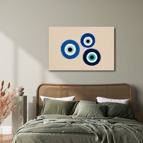 Quadro su tela – Occhi blu portafortuna