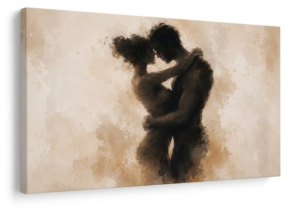 Quadro su tela – Tenero abbraccio degli amanti