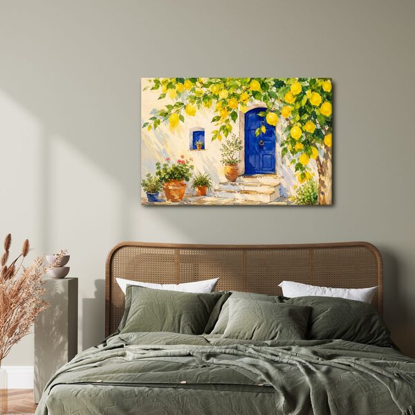 Quadro su tela – Limoni mediterranei sopra la veranda