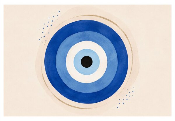 Quadro su tela – Occhio blu portafortuna