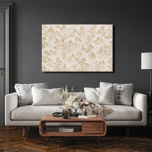 Quadro su tela – Delicato paesaggio montano asiatico