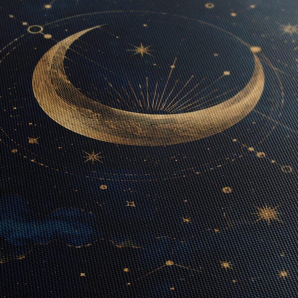 Quadro su tela – Bagliore lunare tra le stelle