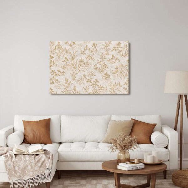 Quadro su tela – Delicato paesaggio montano asiatico