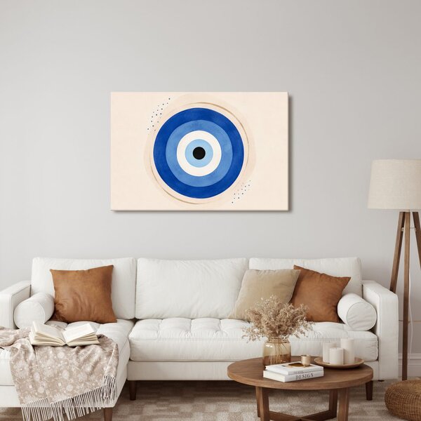 Quadro su tela – Occhio blu portafortuna