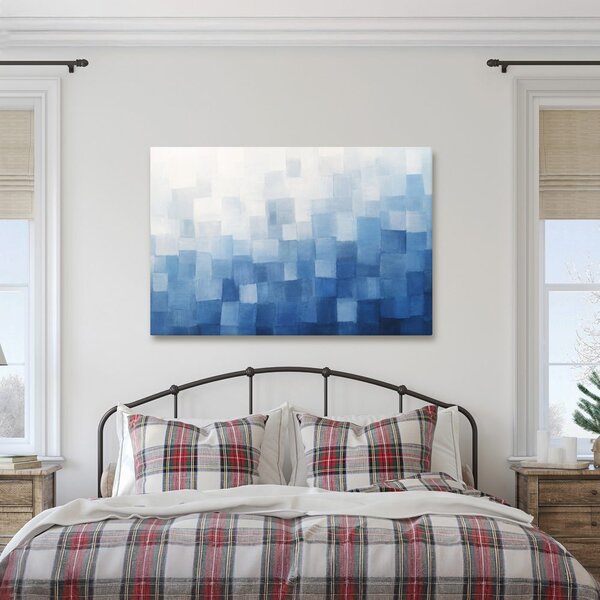 Quadro su tela – Delicata astrazione geometrica blu