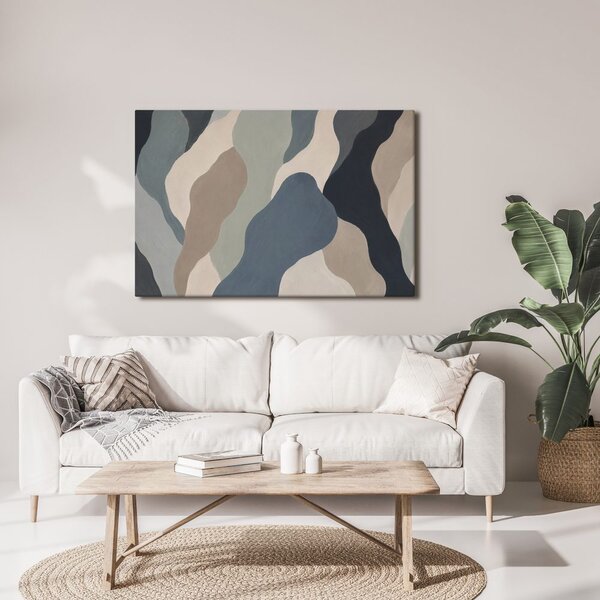 Quadro su tela – Forme organiche dai colori tenui