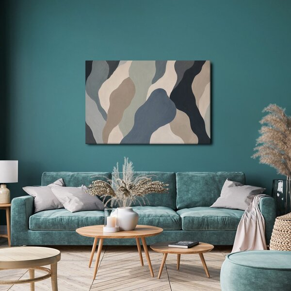 Quadro su tela – Forme organiche dai colori tenui