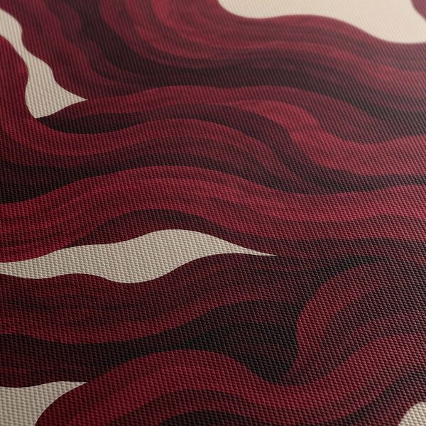 Quadro su tela – Forme fluide rosso intenso