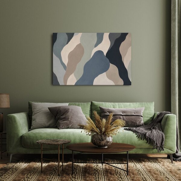 Quadro su tela – Forme organiche dai colori tenui
