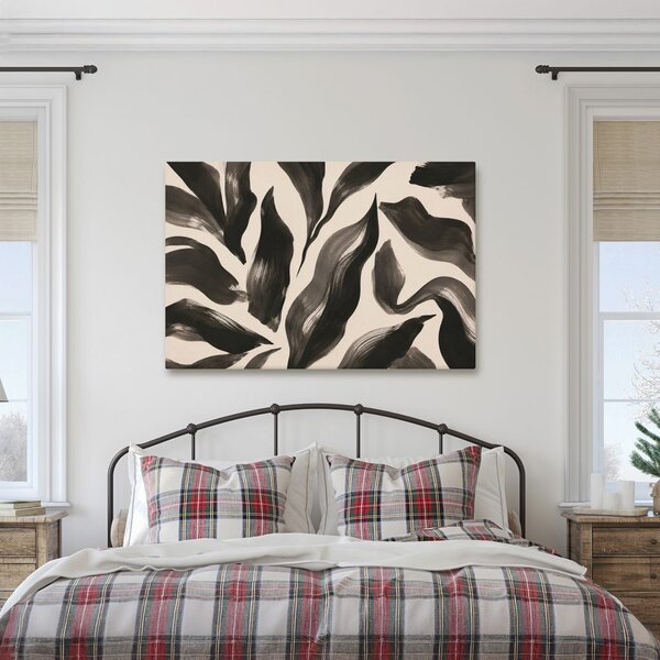 Quadro su tela – Linee organiche nere