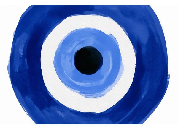 Quadro su tela – Occhio blu tra i cerchi