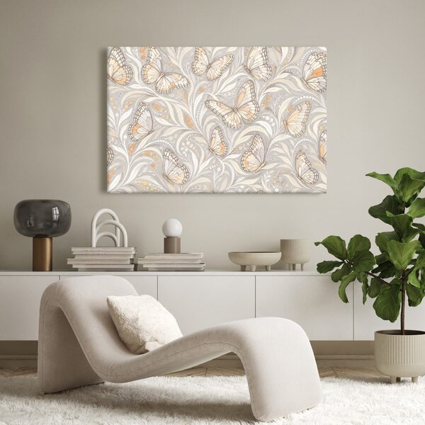 Quadro su tela – Delicate farfalle ornamentali