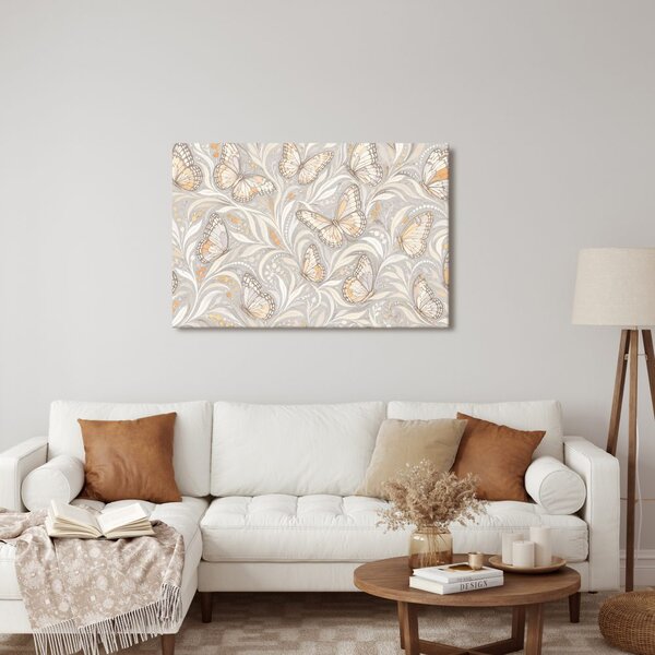 Quadro su tela – Delicate farfalle ornamentali
