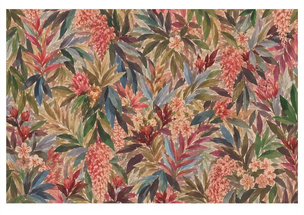 Quadro su tela – Fiori e foglie esotici