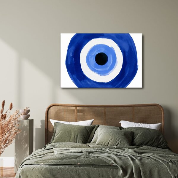 Quadro su tela – Occhio blu tra i cerchi