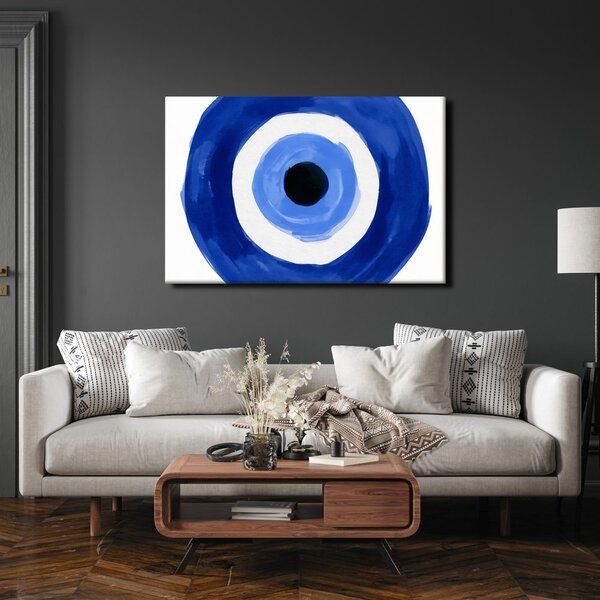 Quadro su tela – Occhio blu tra i cerchi