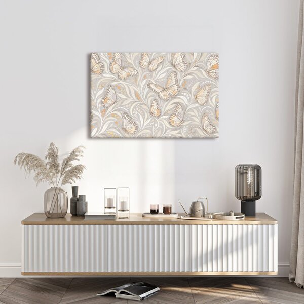 Quadro su tela – Delicate farfalle ornamentali