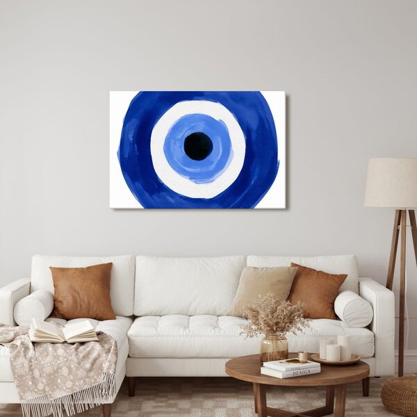 Quadro su tela – Occhio blu tra i cerchi
