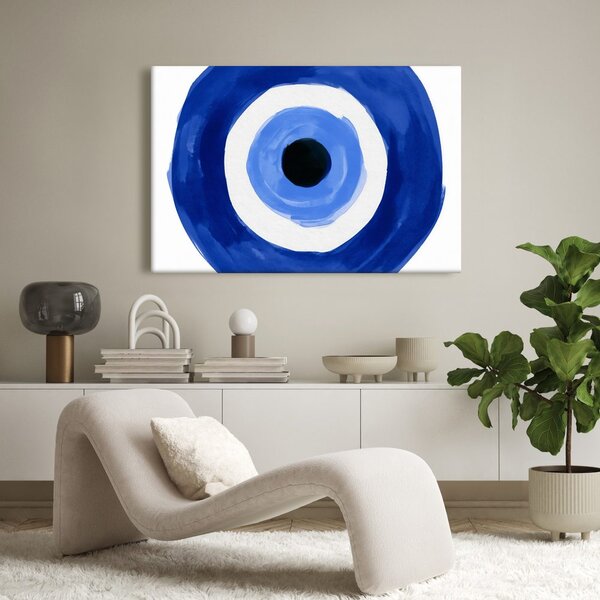Quadro su tela – Occhio blu tra i cerchi