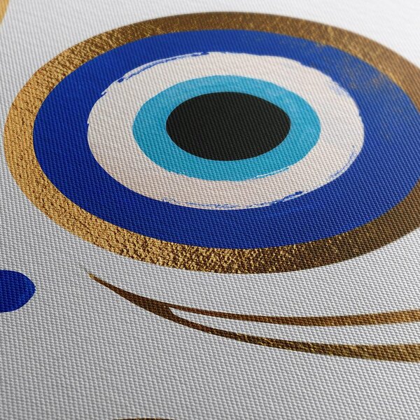 Quadro su tela – Occhio blu con ornamenti