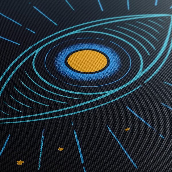 Quadro su tela – Occhio cosmico luminoso