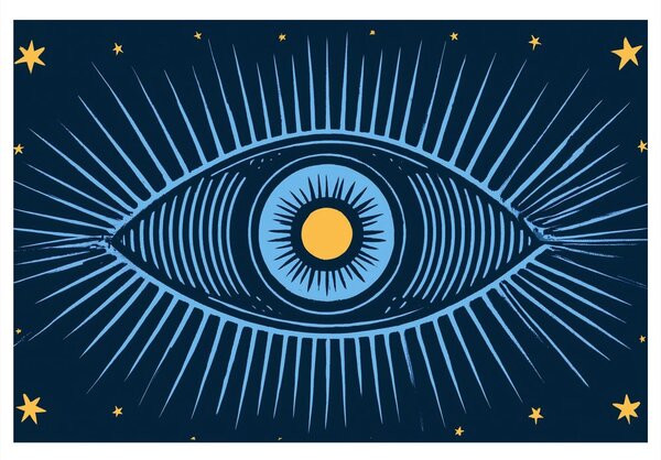 Quadro su tela – Occhio mistico della notte stellata