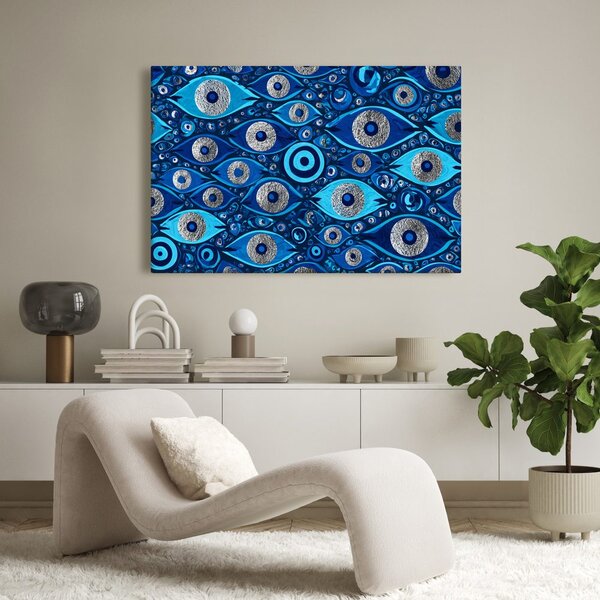 Quadro su tela – Misteriosi occhi blu