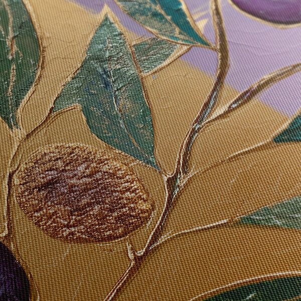 Quadro su tela – Olive viola sul ramo