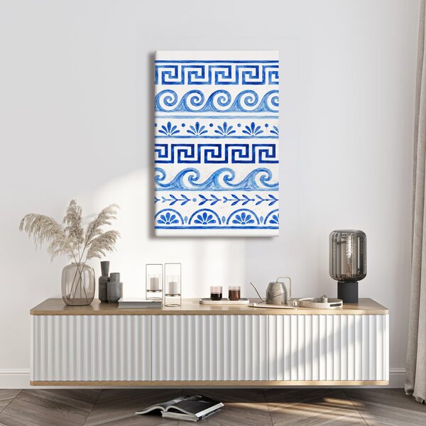 Quadro su tela – Motivi blu mediterranei