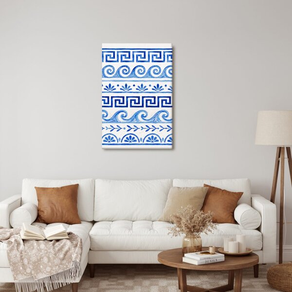 Quadro su tela – Motivi blu mediterranei