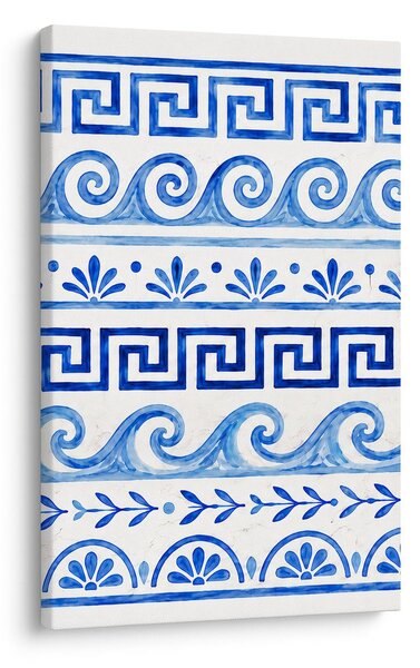 Quadro su tela – Motivi blu mediterranei