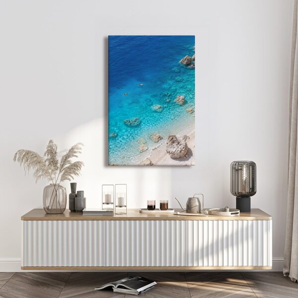 Quadro su tela – Bagno nel mare cristallino