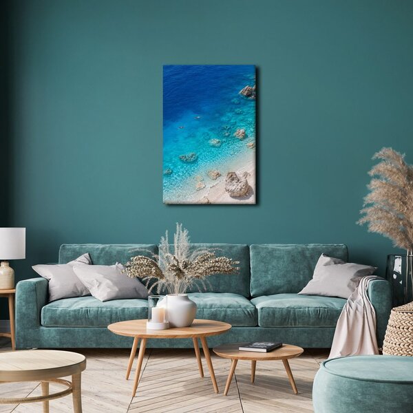 Quadro su tela – Bagno nel mare cristallino