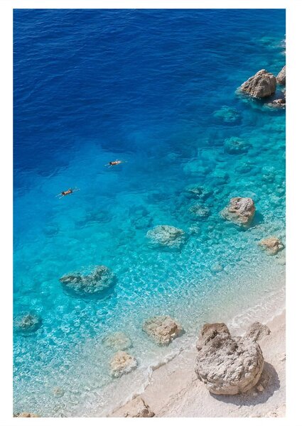 Quadro su tela – Bagno nel mare cristallino