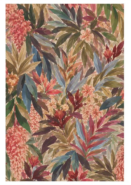 Quadro su tela – Foglie tropicali nei toni pastello