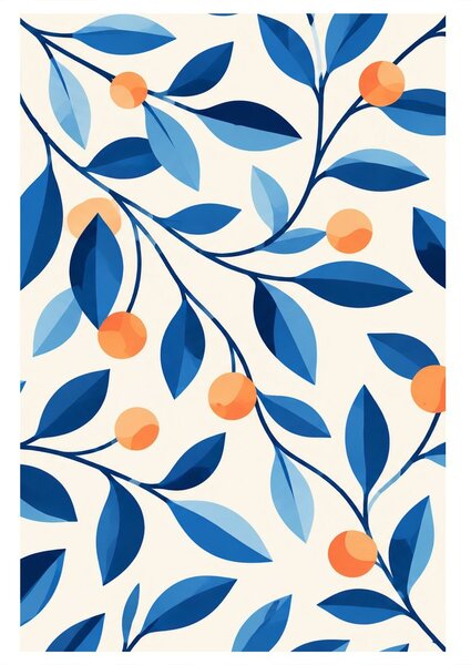 Quadro su tela – Ramoscelli decorativi con frutta
