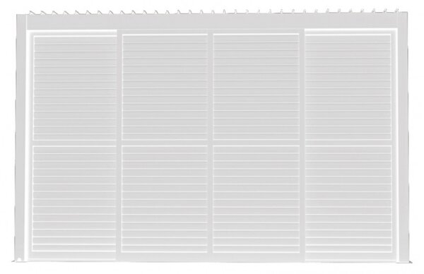LATERALE SCORREVOLE CON LAMELLE PER LATO DA 4 M PERGOLA BIOCLIMATICA