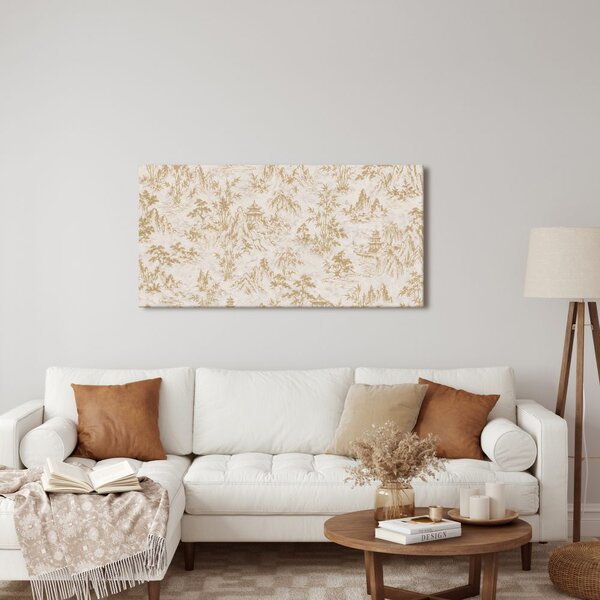 Quadro su tela – Paesaggio decorativo con pagode