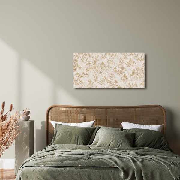 Quadro su tela – Paesaggio decorativo con pagode