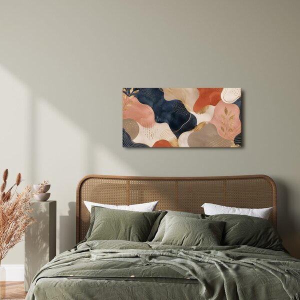 Quadro su tela – Forme moderne in oro